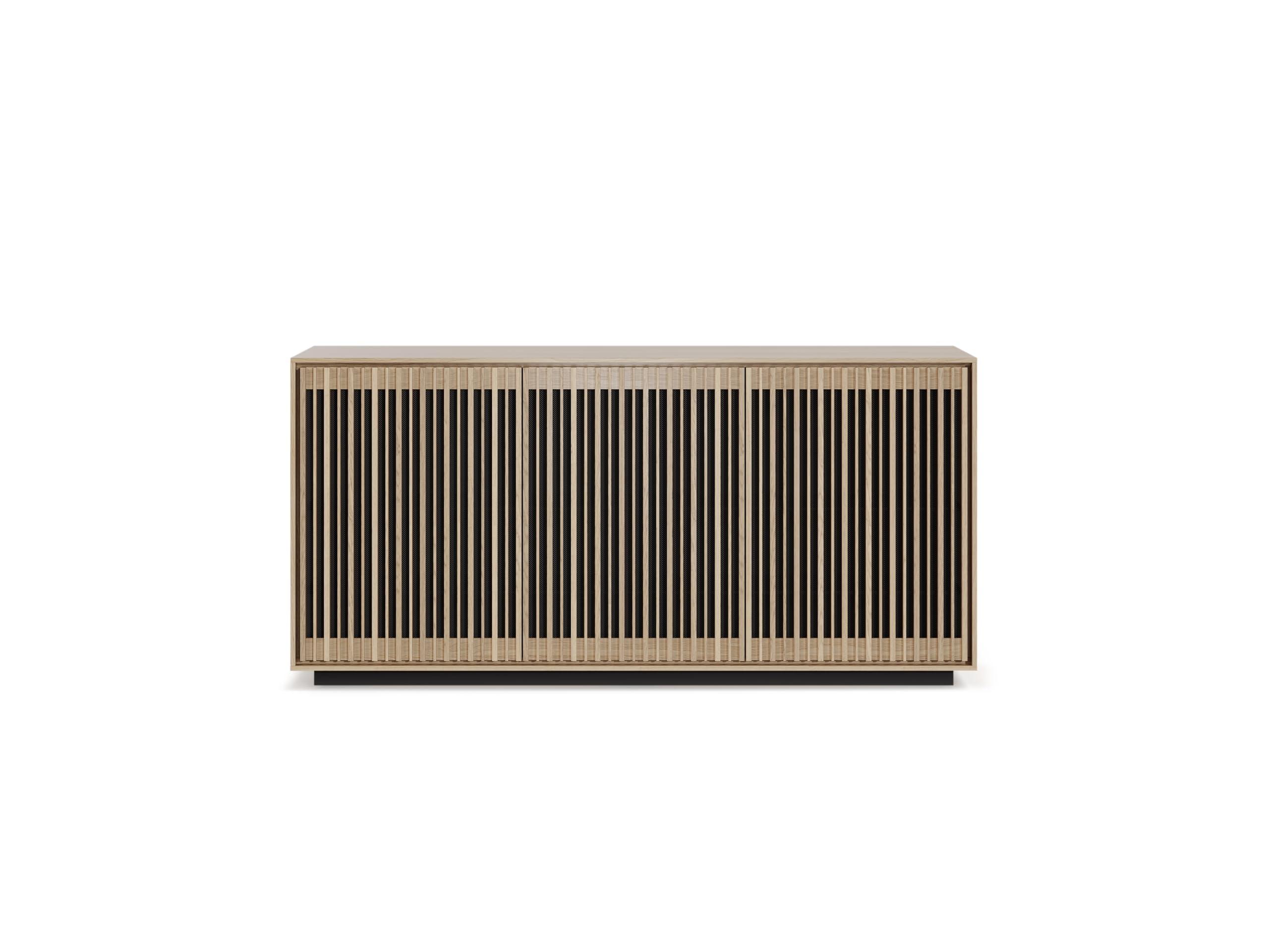Amazon.com: BDI Furniture 8477 Profile 3-Door Wood Media Storage